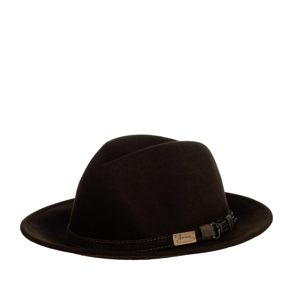 Шляпа унисекс HERMAN MACGOFER коричневая, р. 57