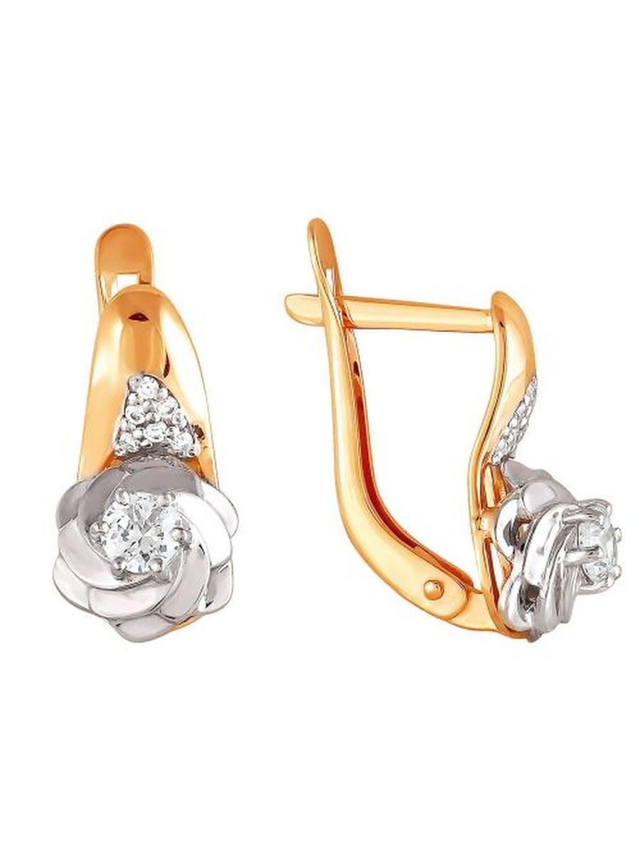 

Серьги из золота TEO MAORI 72119517 1 1 1, фианит, 72119517 1 1 1
