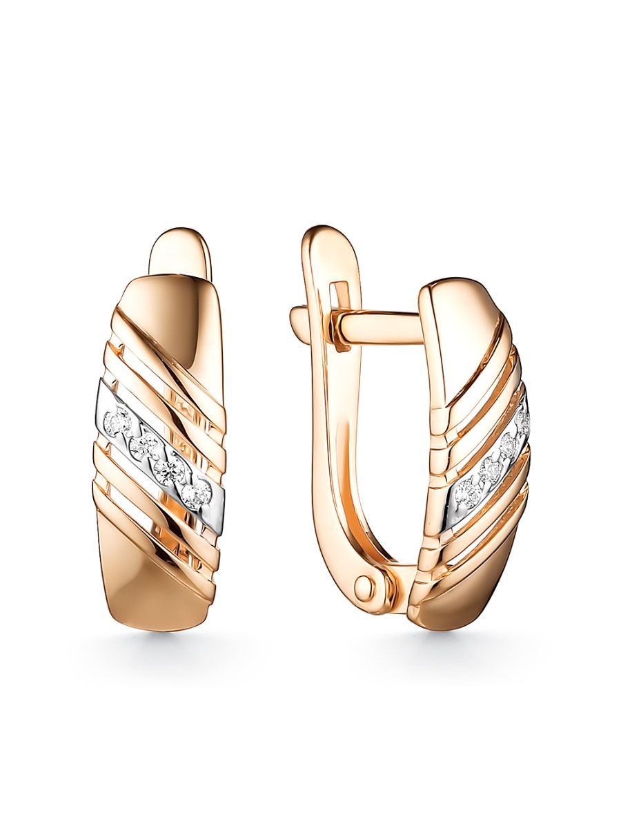 

Серьги из золота TEO MAORI 7с1204, фианит, 7с1204