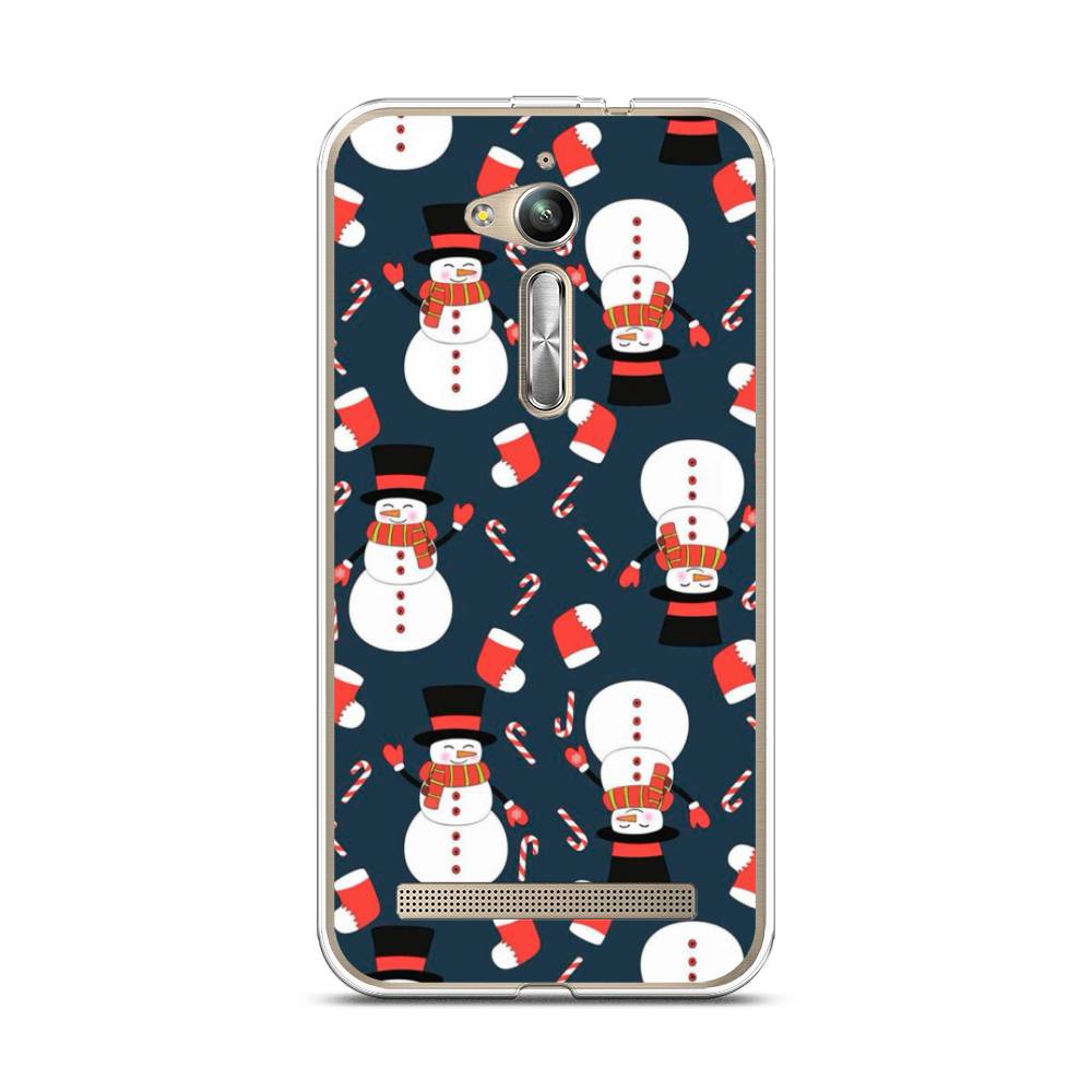 

Чехол Case Place 41750-5 для Asus ZenFone Go (ZB500KG) "Синие снеговики", 41750-5