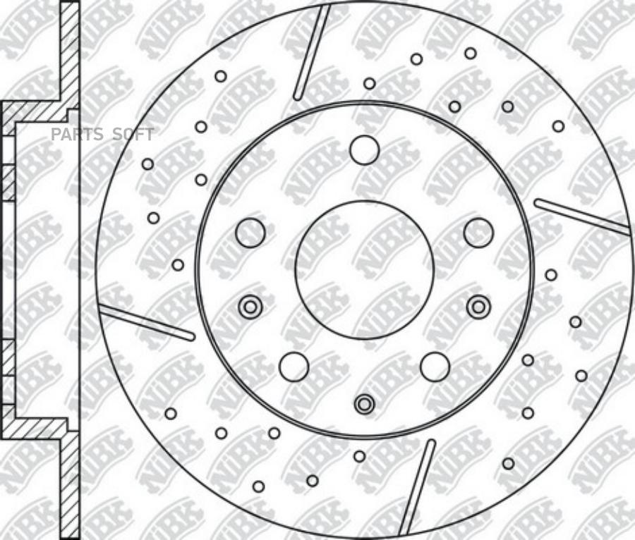 

Диск тормозной задний перфорированный mazda 6 02-08 nibk rn1208dset