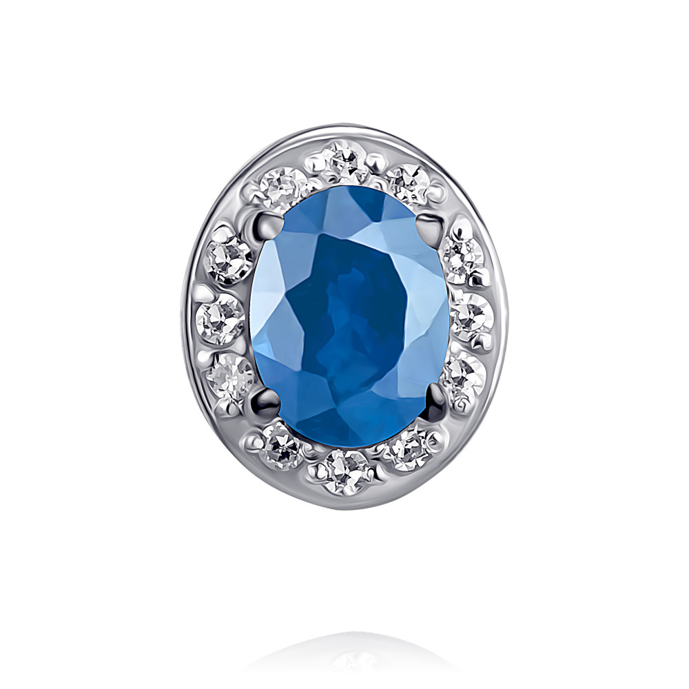 

Бегунок из белого золота с бриллиантом/сапфиром ADAMAS 3448726/01-А51Д-432, 3448726/01-А51Д-432