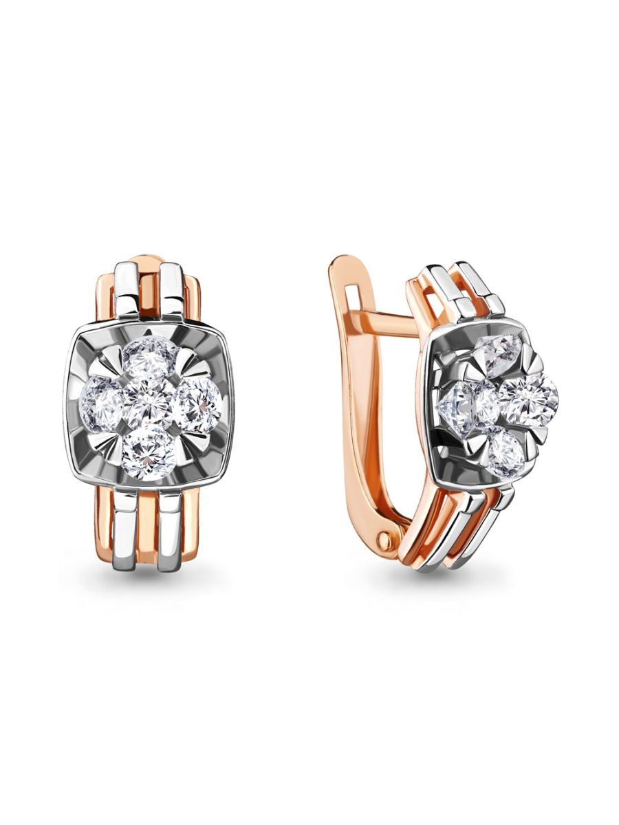 

Серьги из золота TEO MAORI 746957А, фианит, 746957А