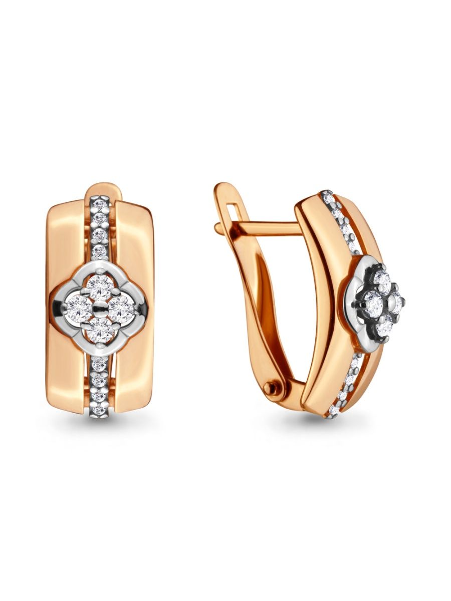 

Серьги из золота TEO MAORI 746600А, фианит, 746600А