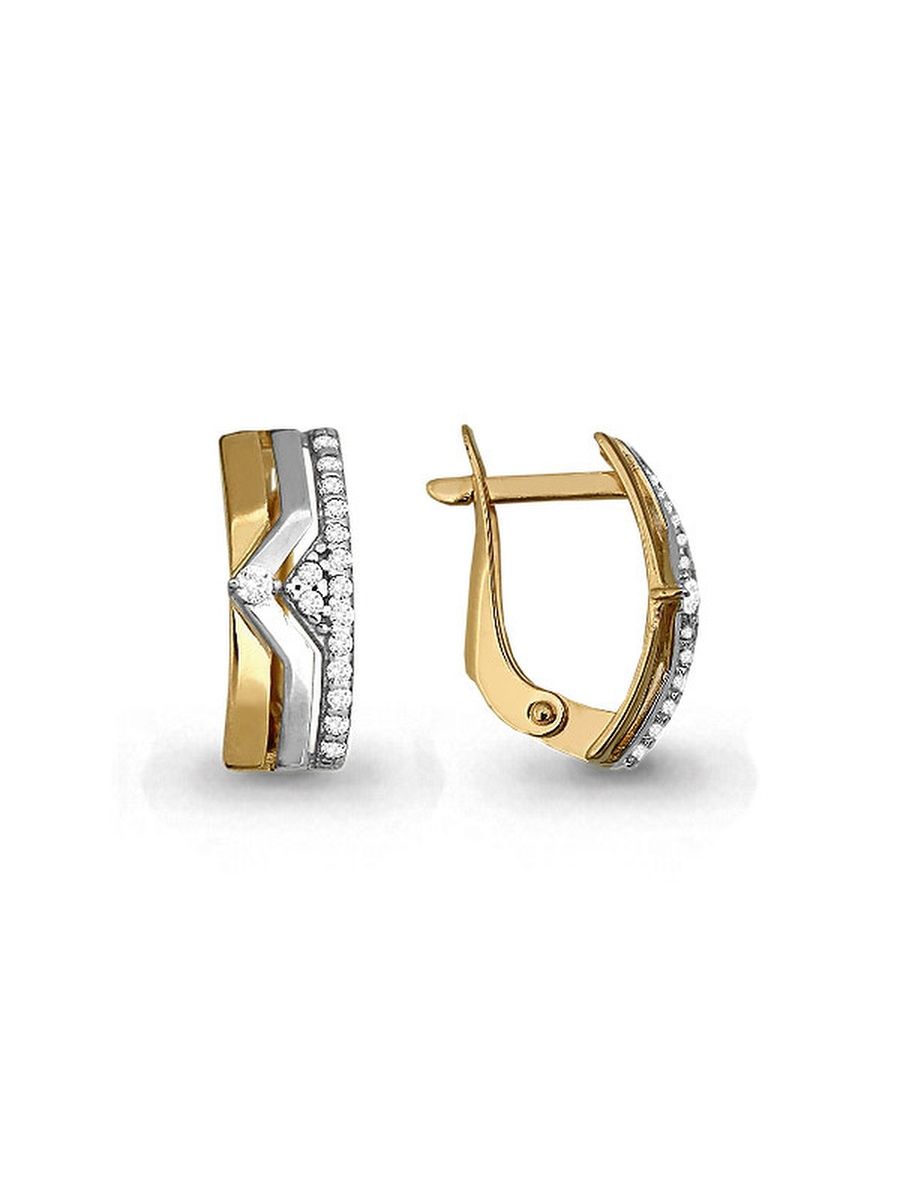 

Серьги из золота TEO MAORI 745312А, фианит, 745312А
