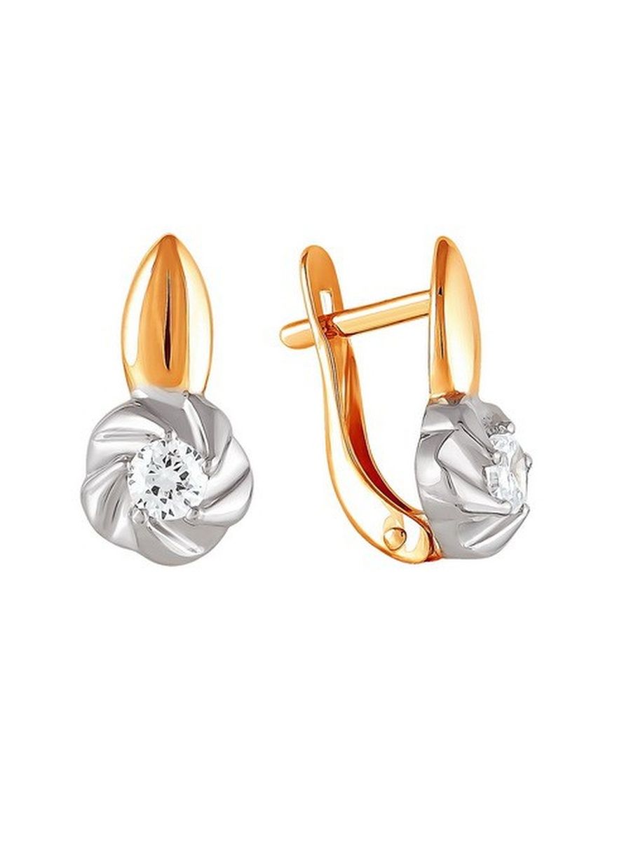 

Серьги из золота TEO MAORI 72213907 1 1 1, фианит, 72213907 1 1 1