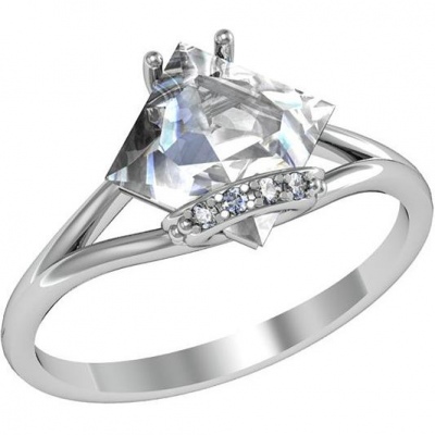 

Кольцо из серебра с фианитом р. 19,5 ПРИВОЛЖСКИЙ ЮВЕЛИР 291018-FA11, 291018-FA11