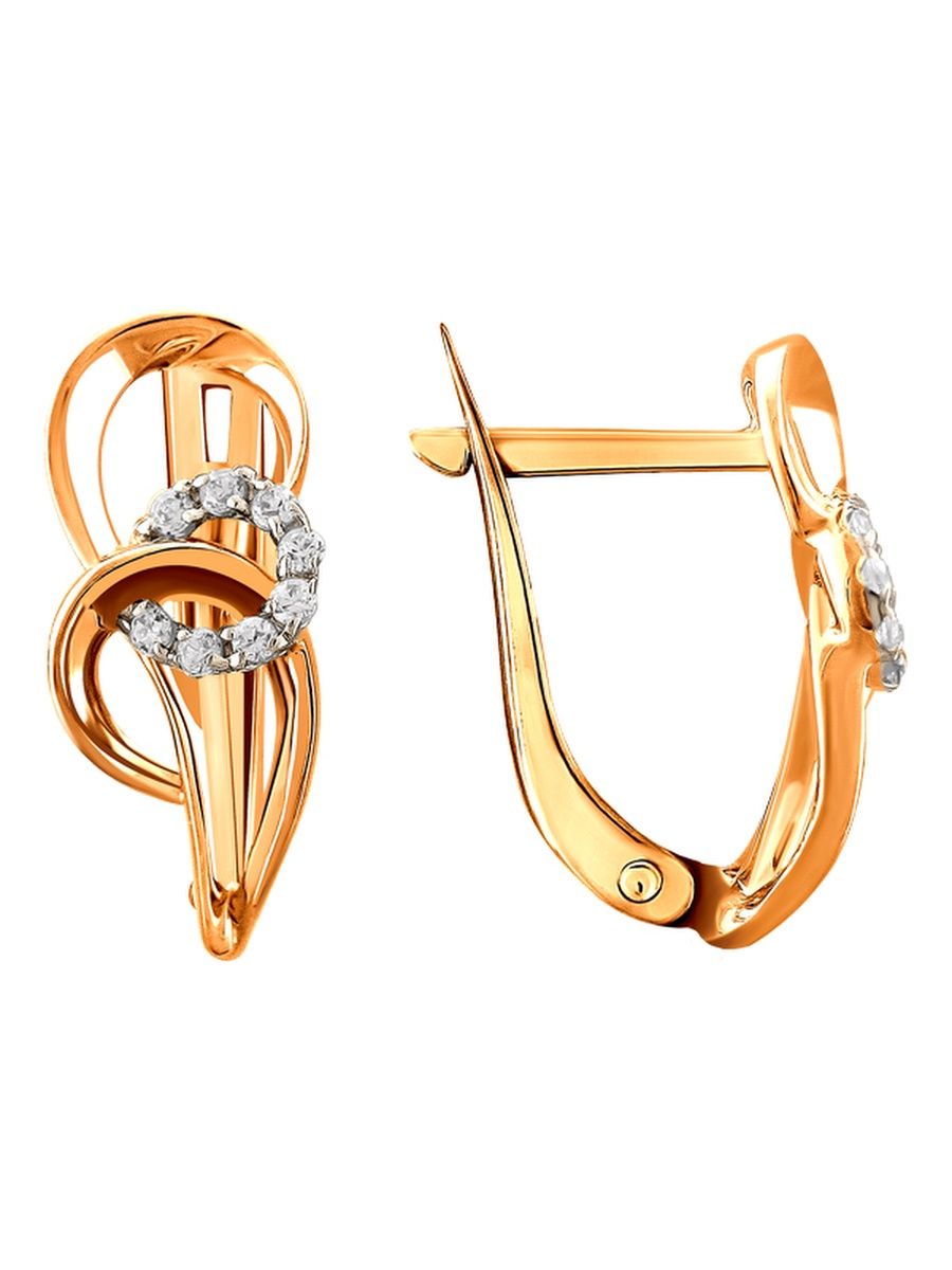 

Серьги из золота TEO MAORI 72101010292, циркон, 72101010292