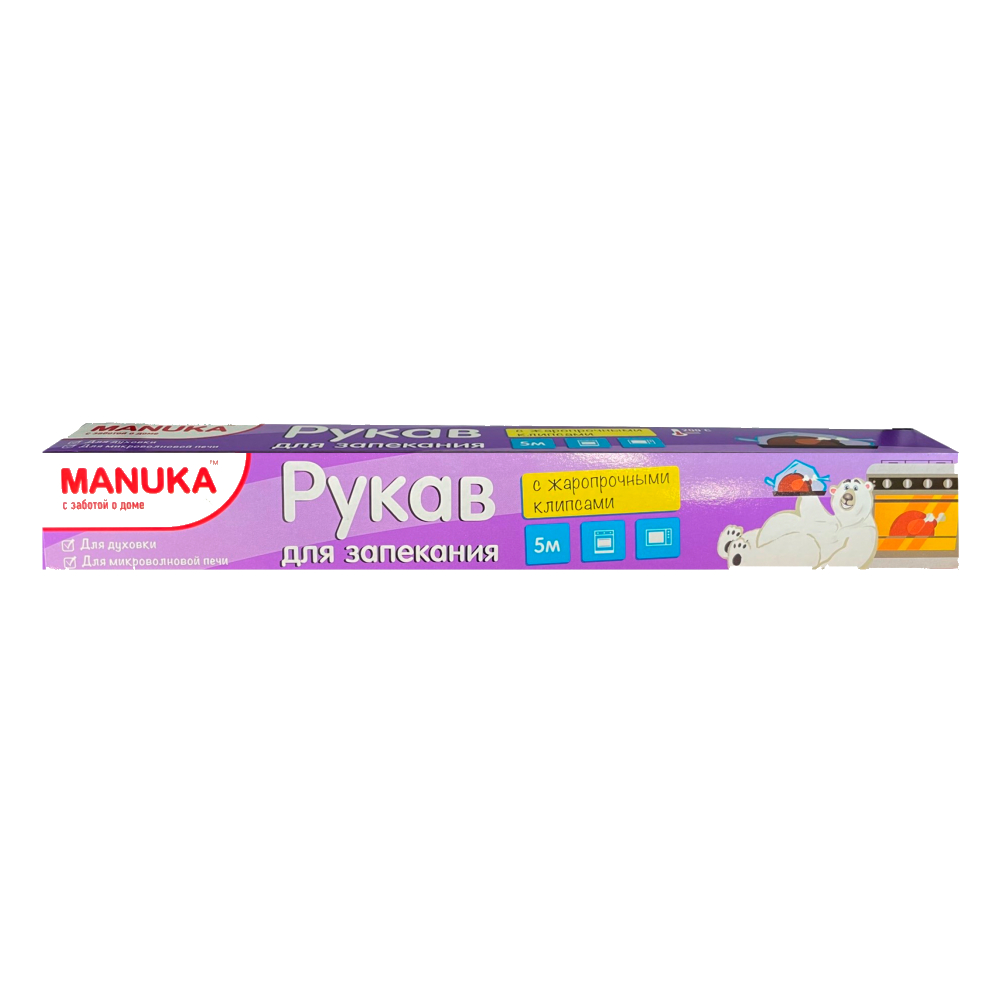 фото Рукав для запекания manuka 30 см х 5 м manuka health