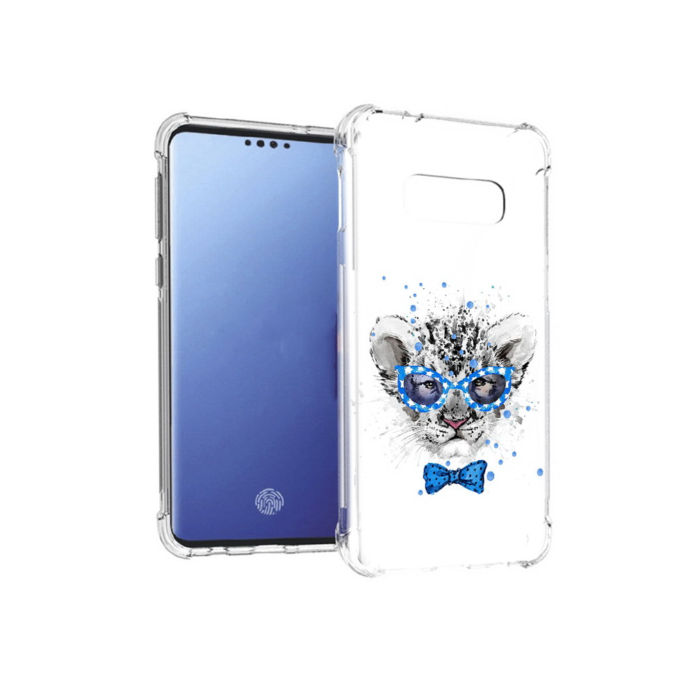 

Чехол MyPads Tocco для Samsung Galaxy S10E тигренок с бабочкой (PT145748.492.642), Прозрачный, Tocco