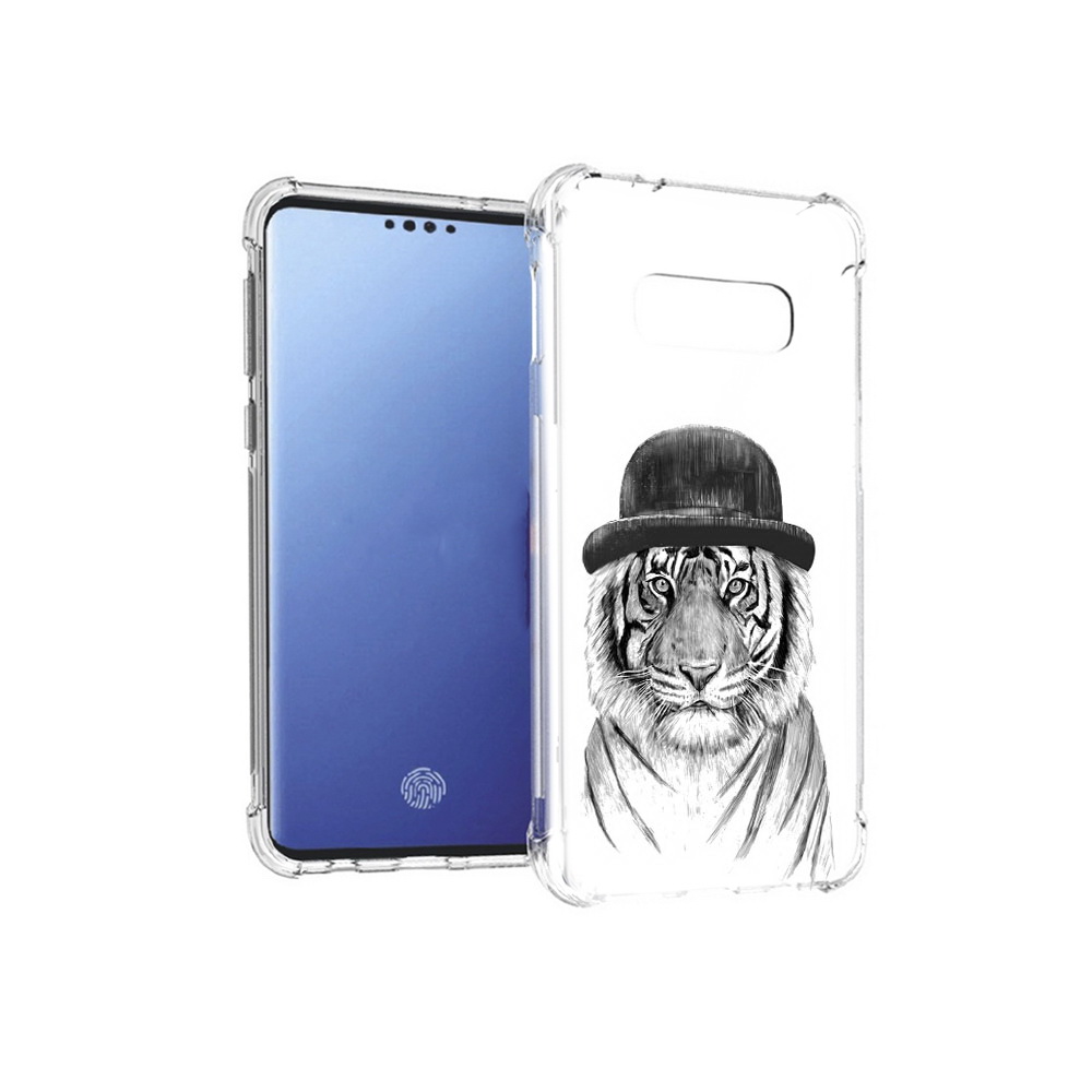 

Чехол MyPads Tocco для Samsung Galaxy S10E тигр британец (PT145748.492.641), Прозрачный, Tocco