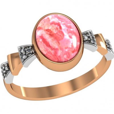 

Кольцо из серебра с кораллом р. 18,5 ПРИВОЛЖСКИЙ ЮВЕЛИР 296318-FA11KR, 296318-FA11KR