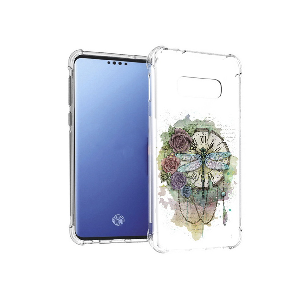 Чехол MyPads Tocco для Samsung Galaxy S10E старинные часы в цветах (PT145748.492.621)