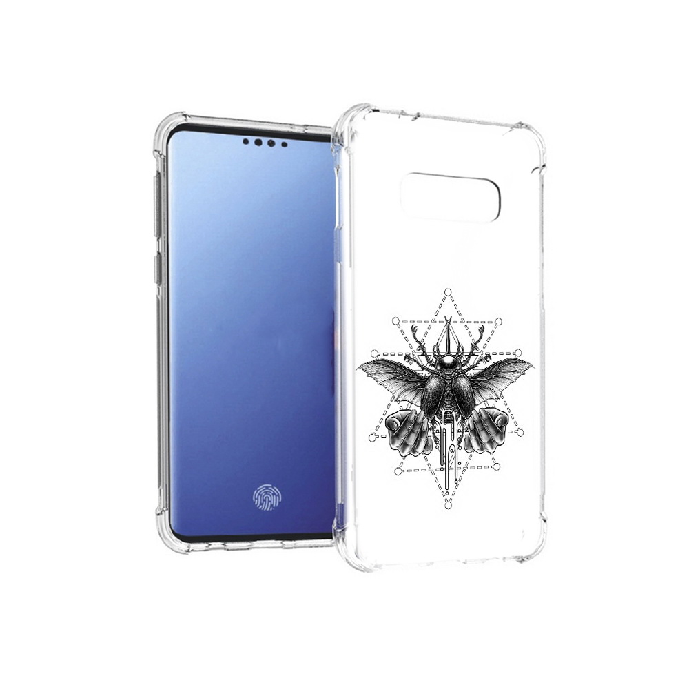 

Чехол MyPads Tocco для Samsung Galaxy S10E скарабей (PT145748.492.601), Прозрачный, Tocco
