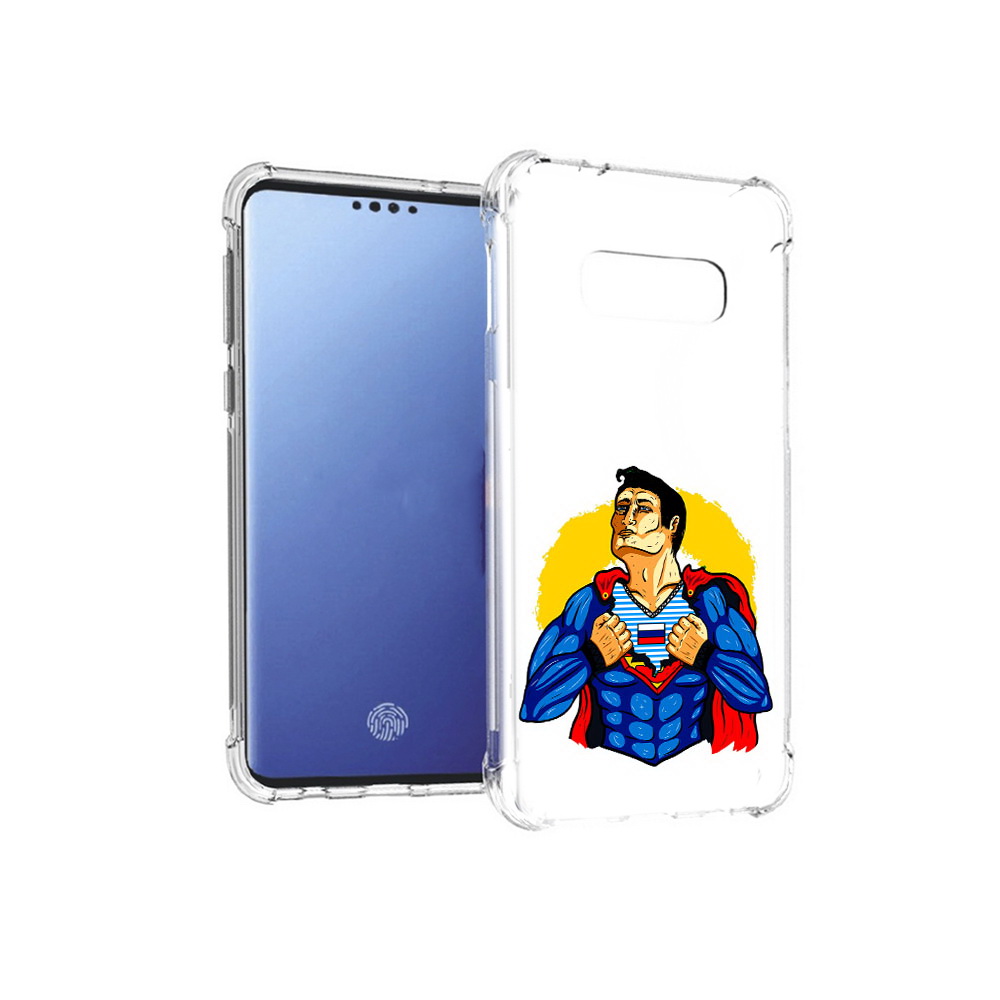 

Чехол MyPads Tocco для Samsung Galaxy S10E русский супермен (PT145748.492.591), Прозрачный, Tocco