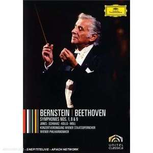 

BEETHOVEN CYCLE I: Symphonien No. 1 No. 8 No. 9. Bernstein, 1 DVD