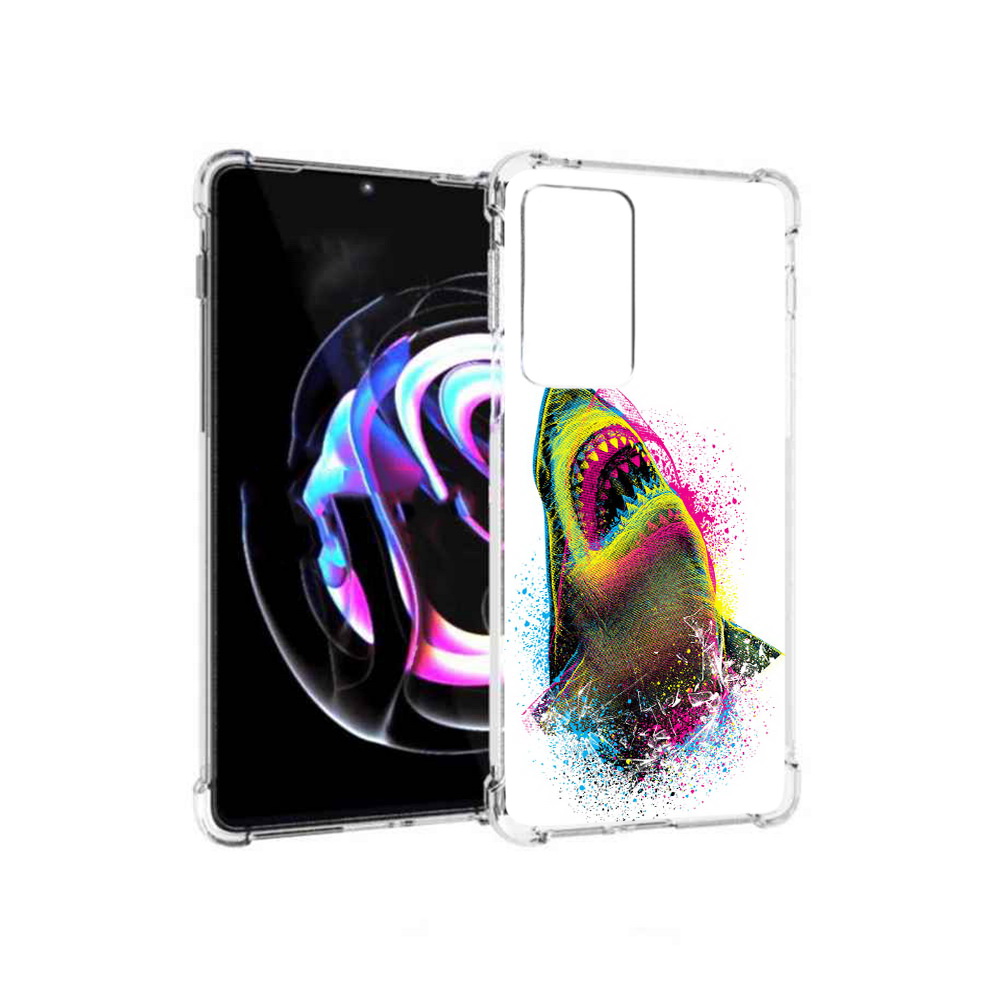 

Чехол MyPads Tocco для Motorola Moto Edge 20 Pro челюсти-2 (PT227063.364.674), Прозрачный, Tocco