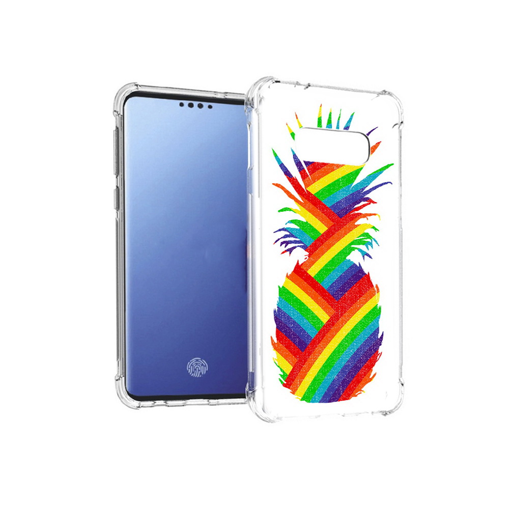 

Чехол MyPads Tocco для Samsung Galaxy S10E радужный ананас (PT145748.492.566), Прозрачный, Tocco