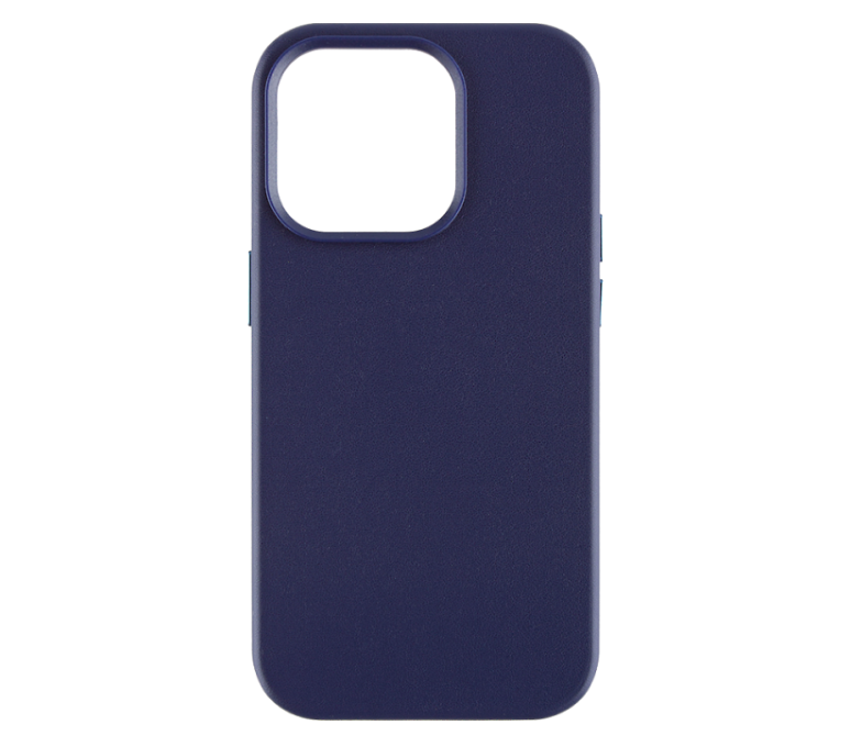 Чехол-крышка Everstone MagSafe для Apple iPhone 14 Pro, кожзам, фиолетовый