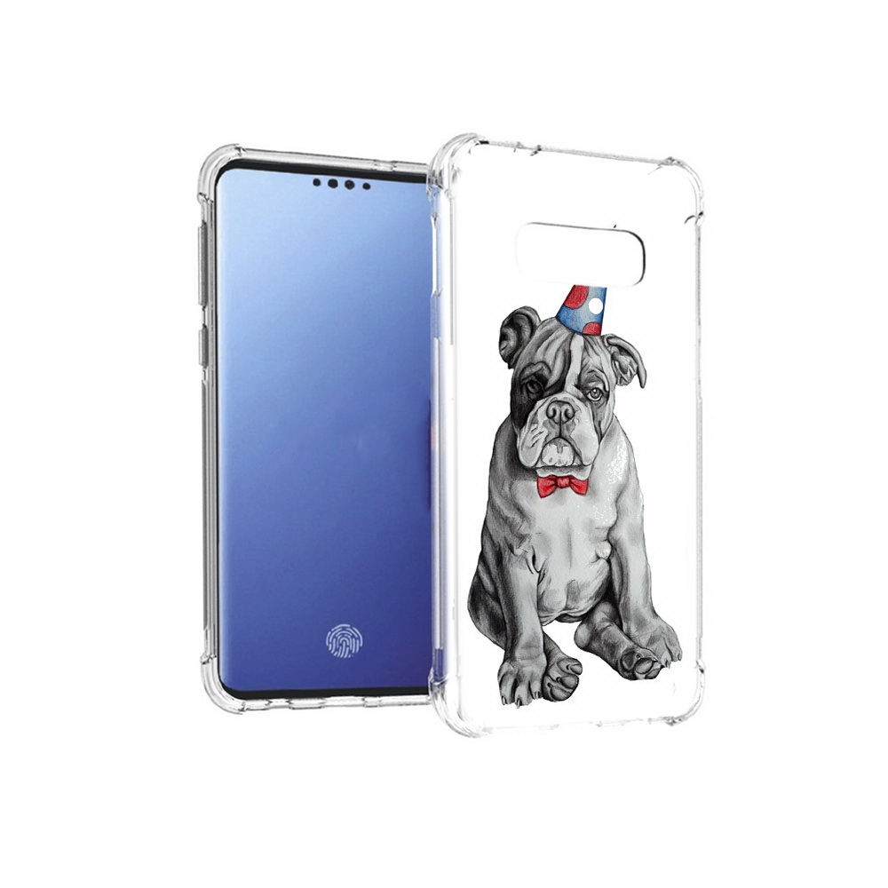 

Чехол MyPads Tocco для Samsung Galaxy S10E праздничный щенок (PT145748.492.554), Прозрачный, Tocco