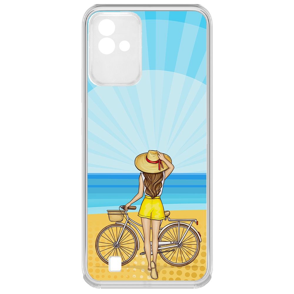 фото Чехол-накладка krutoff clear case шорты женские для realme narzo 50i
