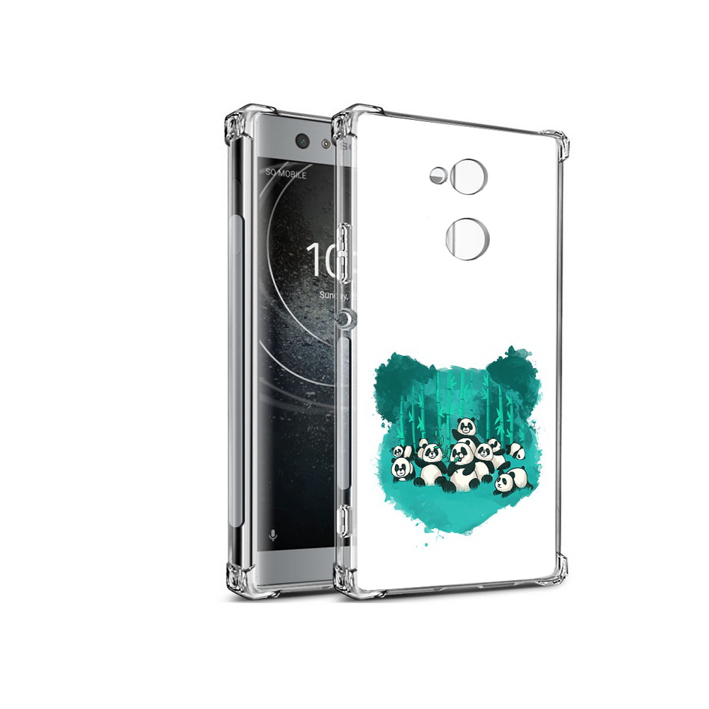 

Чехол MyPads Tocco для Sony Xperia XA2 нарисованные панды (PT99627.238.508), Прозрачный, Tocco