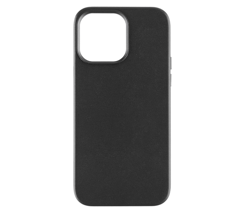 Чехол-крышка Everstone MagSafe для Apple iPhone 14 Pro, кожзам, черный