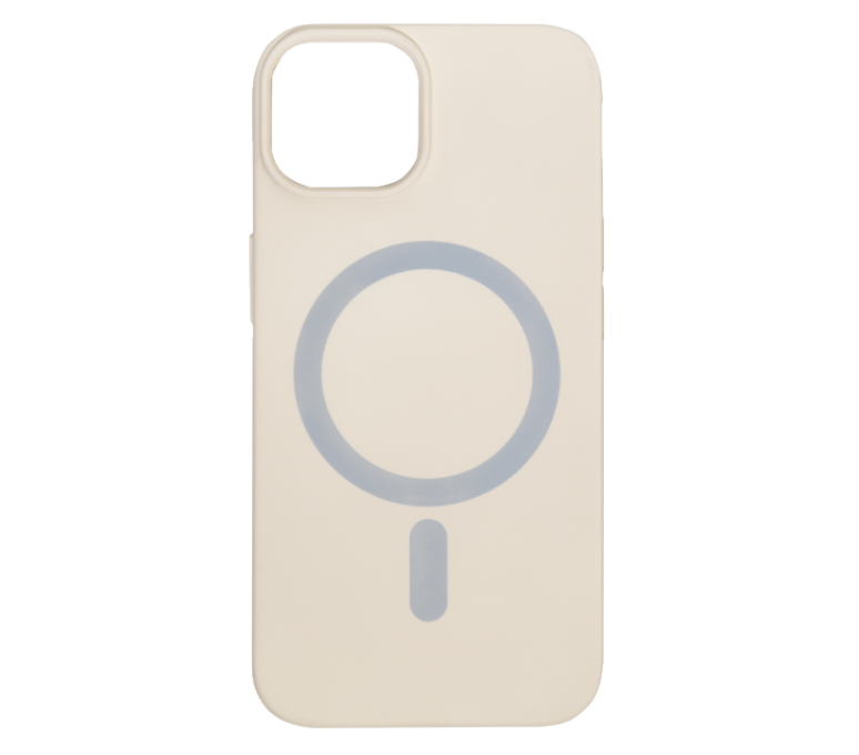Чехол-крышка Everstone MagSafe Bari для Apple iPhone 14 Plus, бежевый