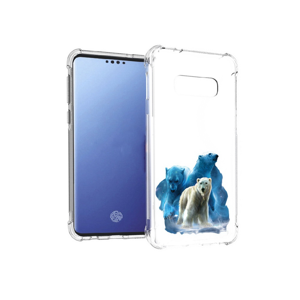 

Чехол MyPads Tocco для Samsung Galaxy S10E полярный медведь (PT145748.492.549), Прозрачный, Tocco