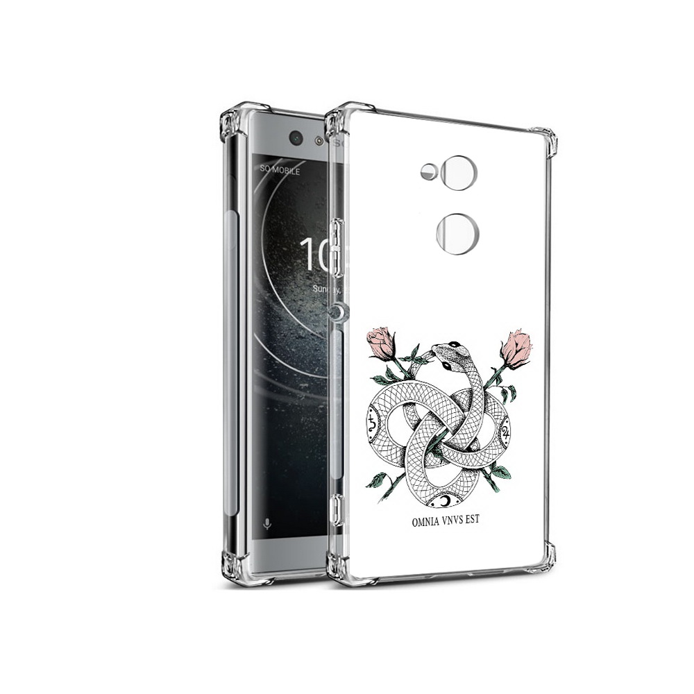 

Чехол MyPads Tocco для Sony Xperia XA2 нарисованная змея абстракция (PT99627.238.502), Прозрачный, Tocco