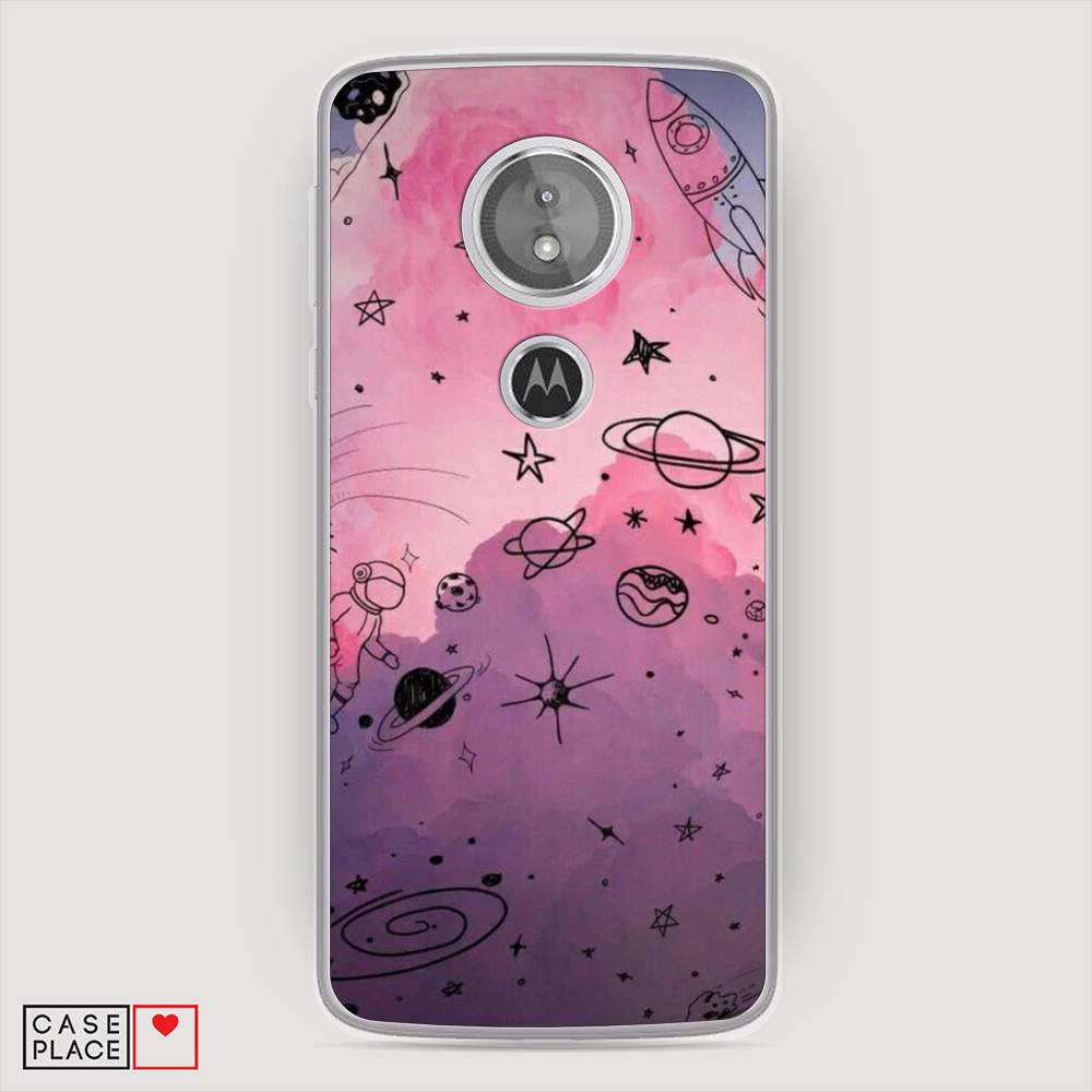 

Чехол Awog на Motorola Moto E5 / Моторола Мото E5 "Радуга планет 3", Разноцветный, 241050-4