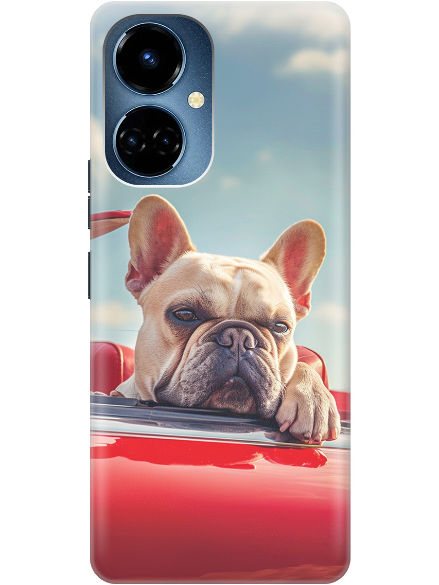 

Силиконовый чехол на Tecno Camon 19 / 19 Pro с принтом "Бульдог в кабриолете", Прозрачный;бежевый;голубой;красный, 778675812