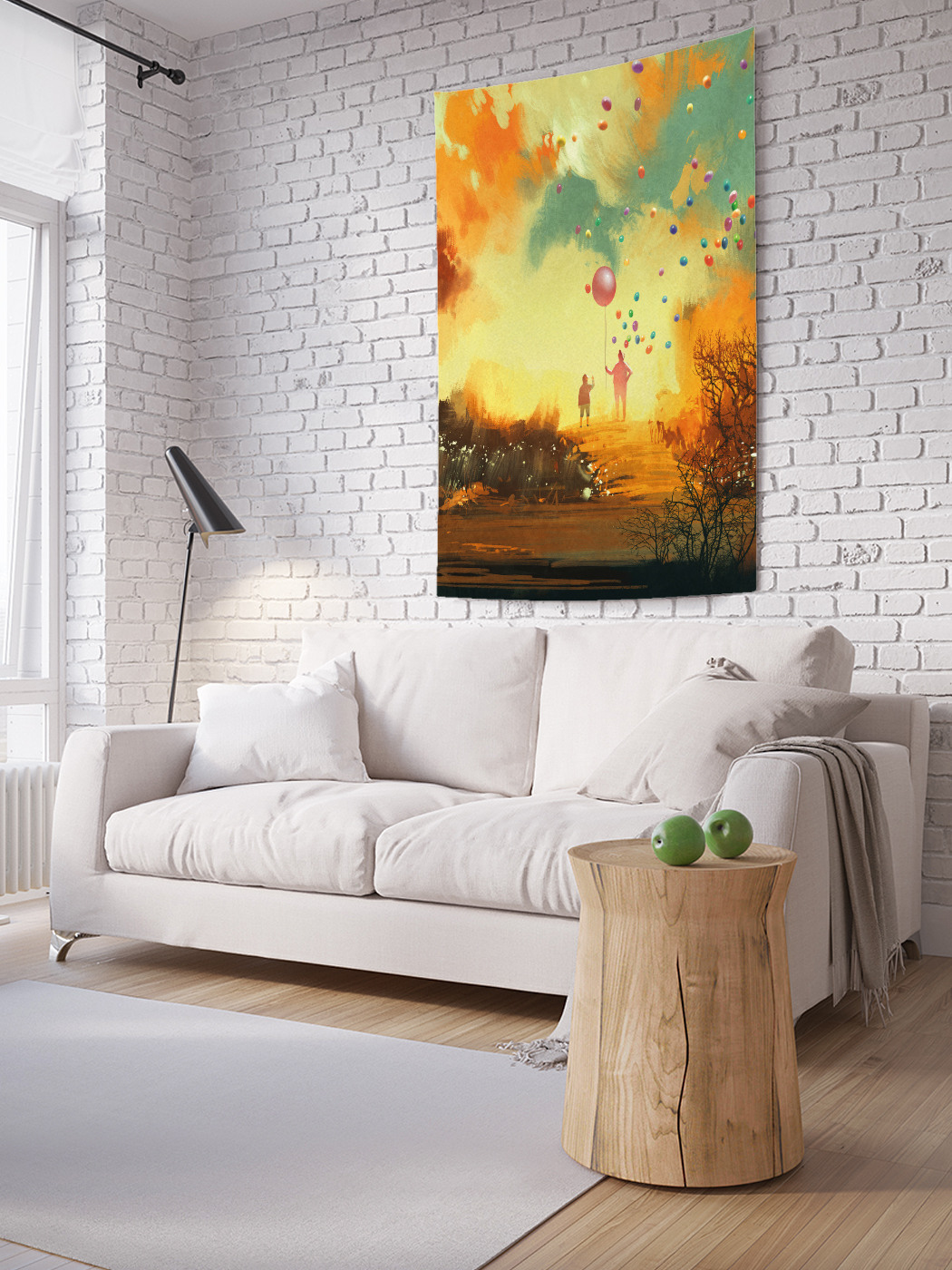 

Вертикальное фотопанно на стену JoyArty Полет воздушных шаров 150x200 см, Полет воздушных шаров