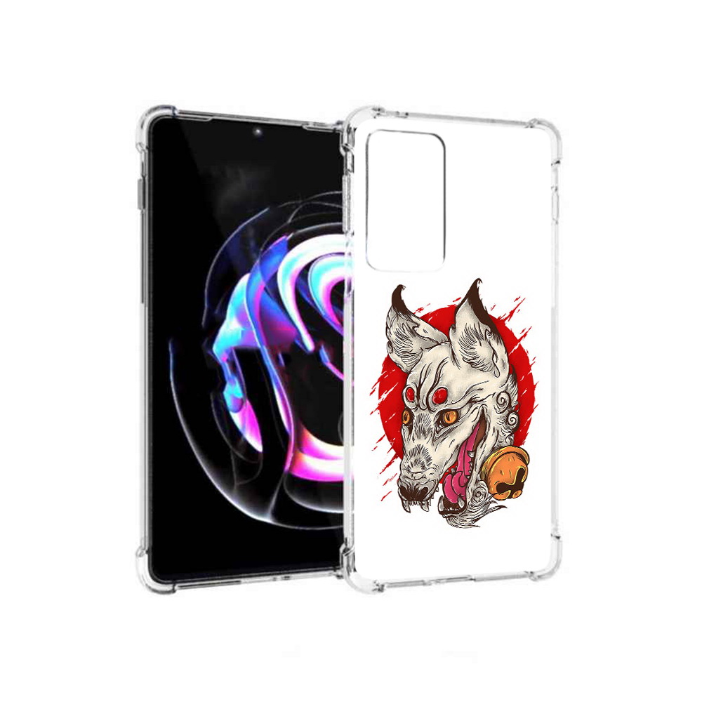 

Чехол MyPads Tocco для Motorola Moto Edge 20 Pro страшная собака (PT227063.364.627), Прозрачный, Tocco
