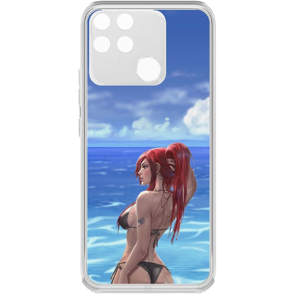 

Чехол-накладка Krutoff Clear Case Купальник женский для Realme Narzo 50A