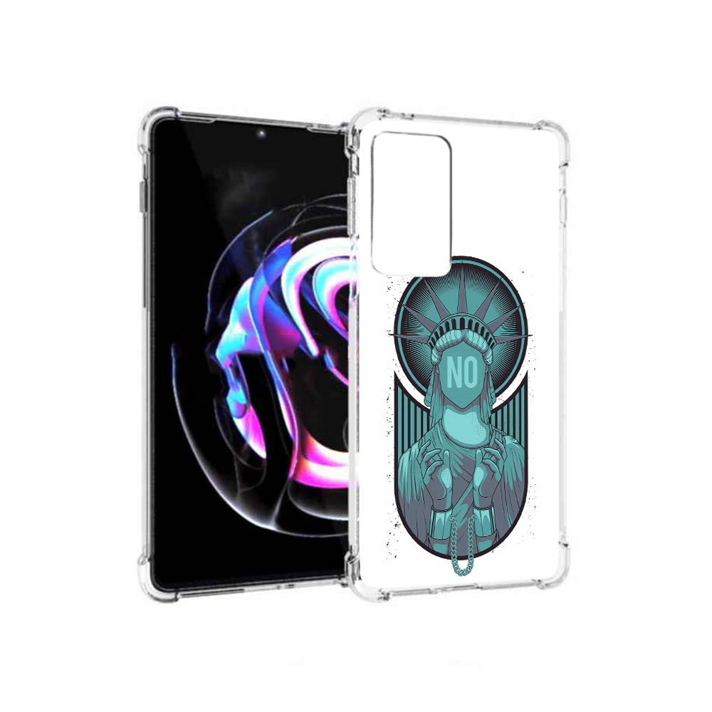 

Чехол MyPads Tocco для Motorola Moto Edge 20 Pro статуя свободы зеленый (PT227063.364.623), Прозрачный, Tocco