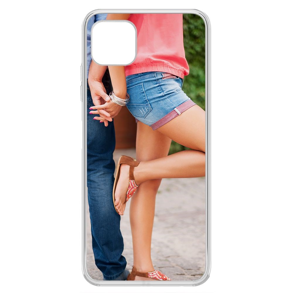 Чехол-накладка Krutoff Clear Case Босоножки женские для Samsung Galaxy A22s (A226)