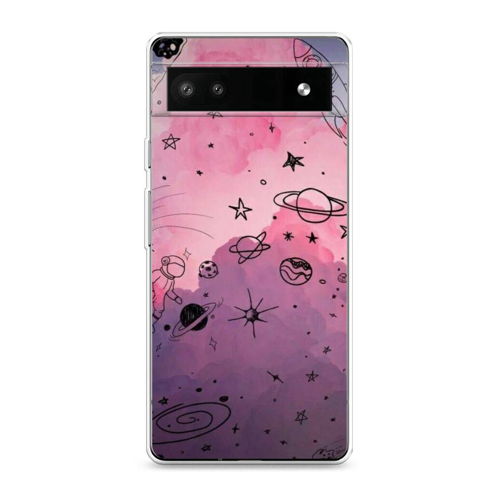 

Чехол Awog на Google Pixel 6A "Радуга планет 3", Разноцветный, 271150-4