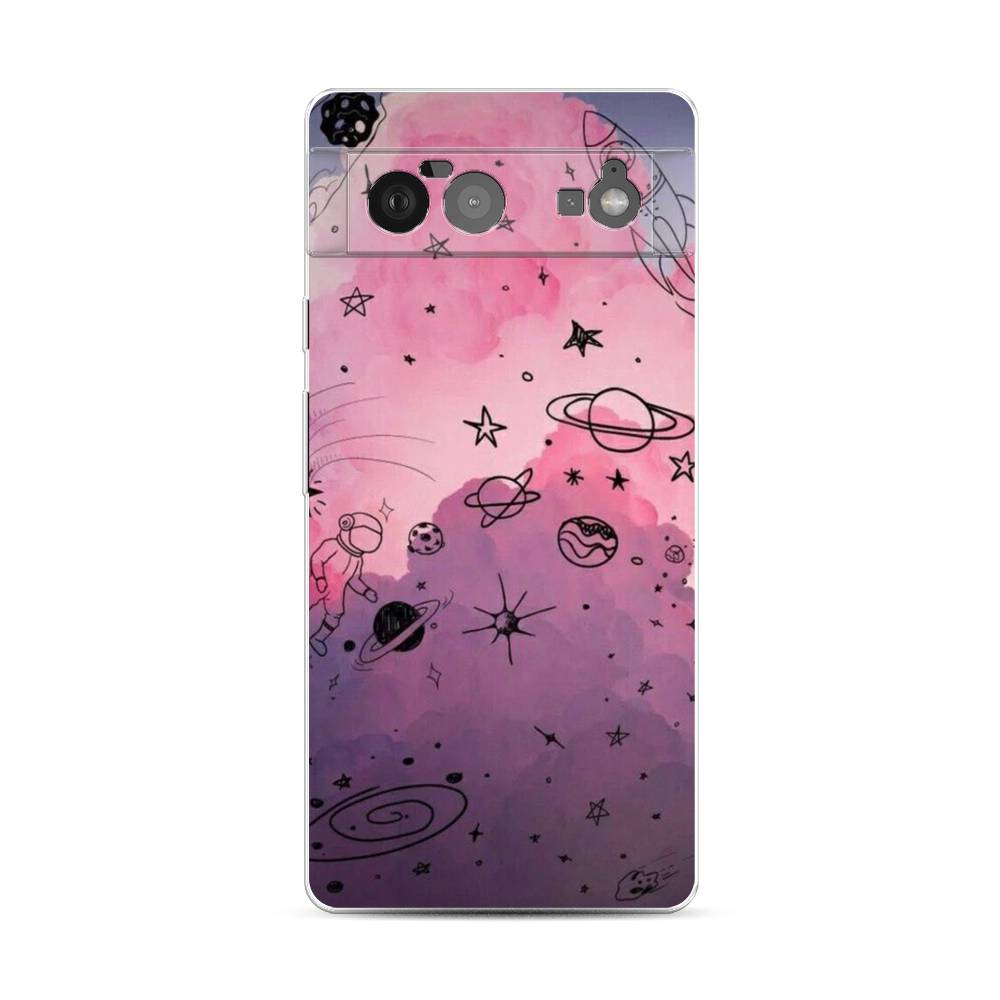 

Чехол Awog на Google Pixel 6 "Радуга планет 3", Разноцветный, 270850-4