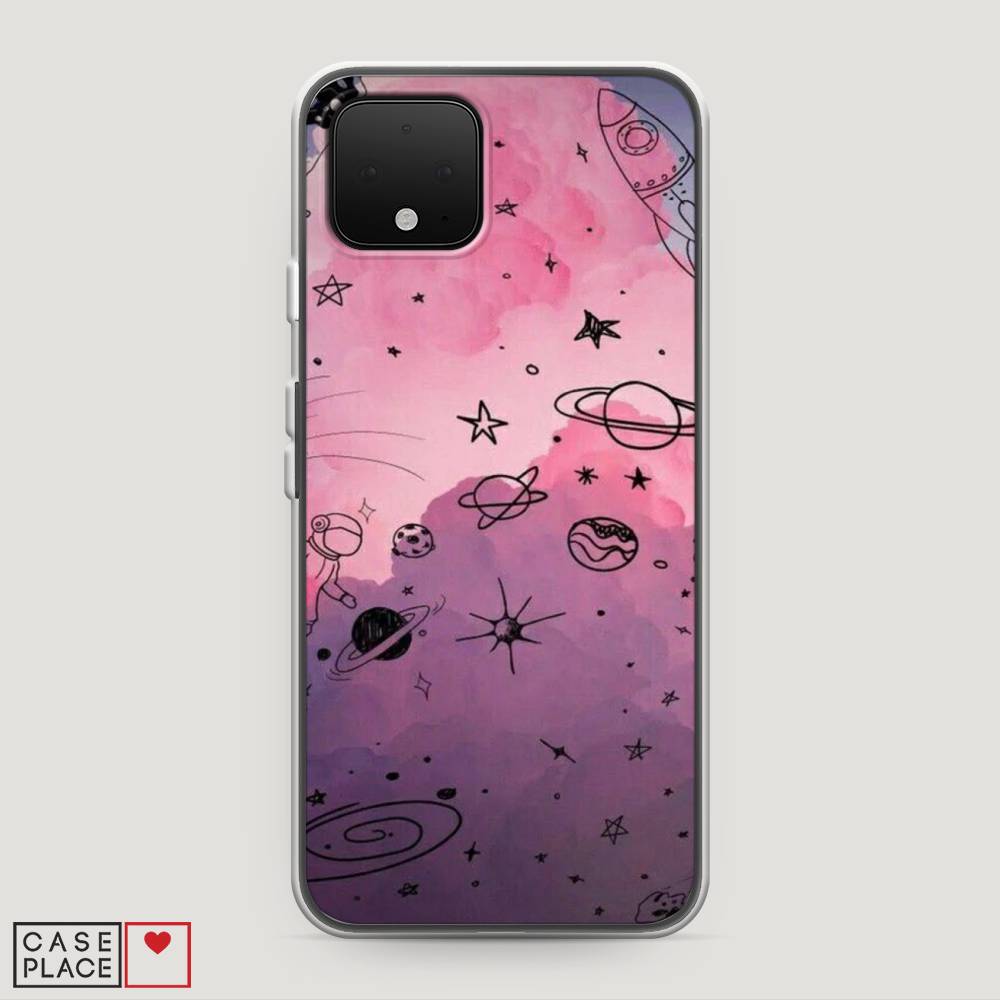 

Чехол Awog на Google Pixel 4 "Радуга планет 3", Разноцветный, 270250-4