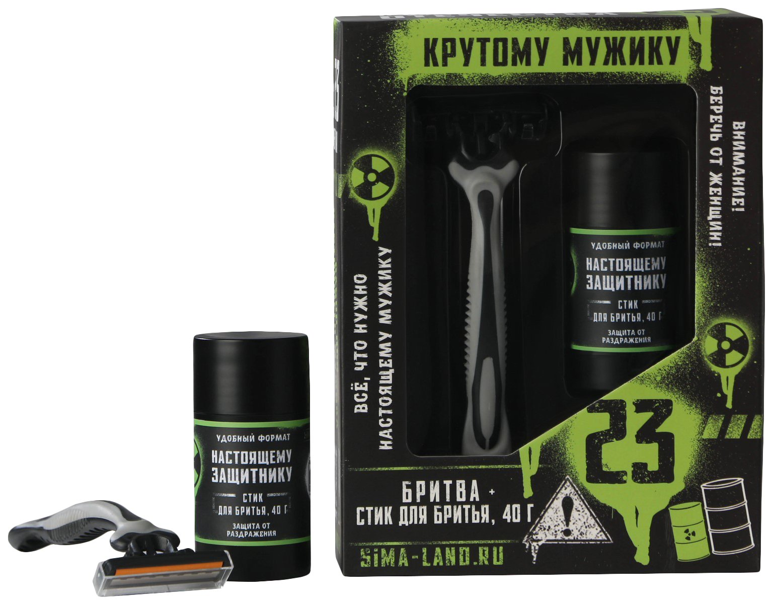 

Набор «Крутому мужику» стик для бритья и бритва 6947374