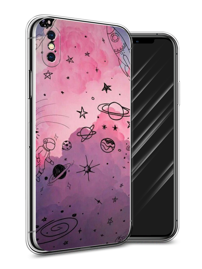 

Чехол Awog на Apple iPhone XS Max (10S Max) / Айфон XS Max (10S Max) "Радуга планет 3", Разноцветный, 11950-4