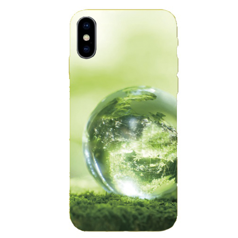 Чехол силиконовый для iPhone X/XS, HOCO, с дизайном зеленый шар