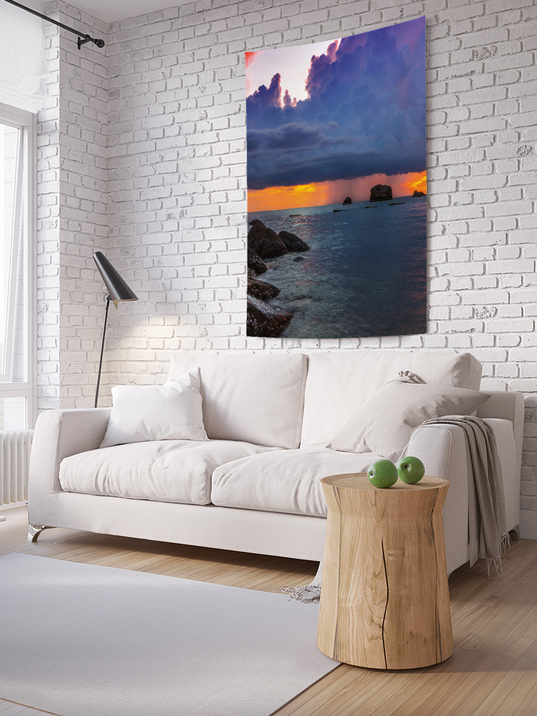 

Вертикальное фотопанно на стену JoyArty Завораживающий закат 150x200 см, Завораживающий закат