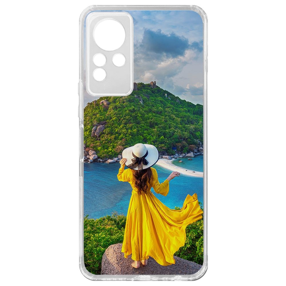 

Чехол-накладка Krutoff Clear Case Платье летнее женское для Infinix Note 11