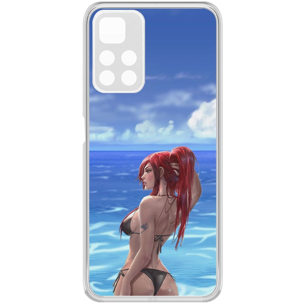 Чехол-накладка Krutoff Clear Case Купальник женский для Poco M4 Pro 5G