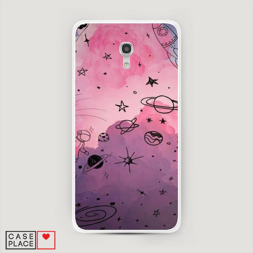 

Чехол Awog на Alcatel Pixi 4 (5) 5045D / Алкатель Pixi 4 (5) 5045D "Радуга планет 3", 170250-4
