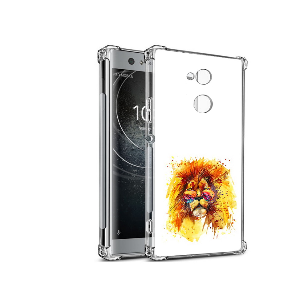 

Чехол MyPads Tocco для Sony Xperia XA2 лев в очках (PT99627.238.436), Прозрачный, Tocco