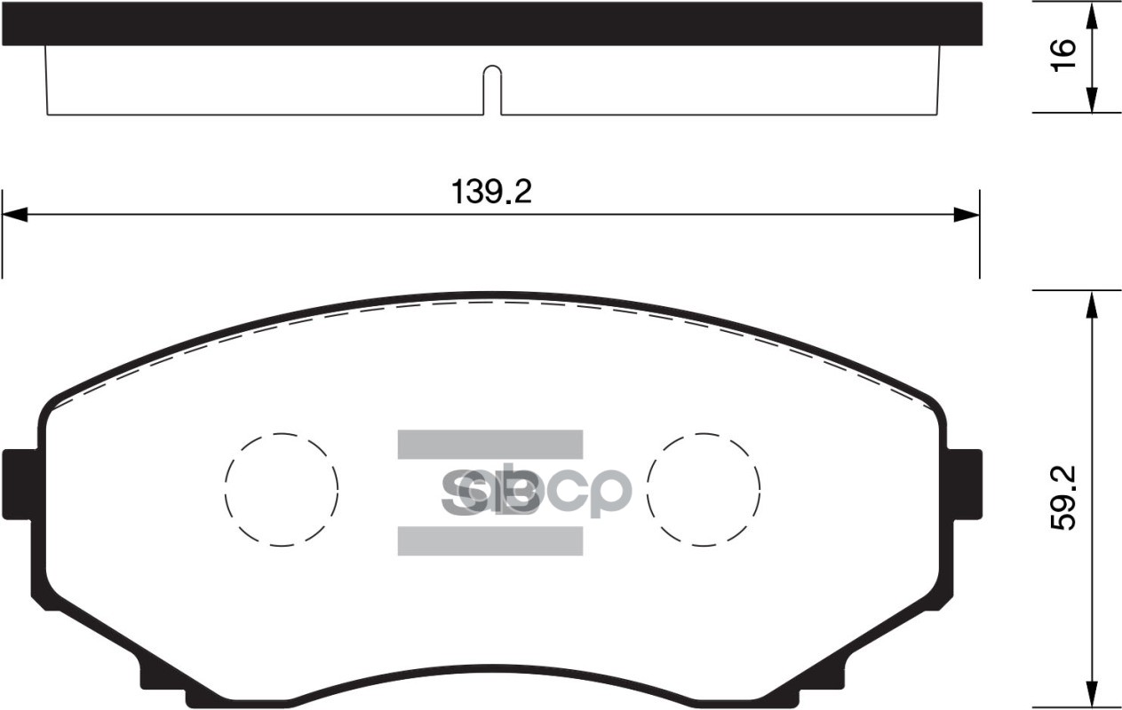 

Комплект тормозных колодок Sangsin brake SP1527