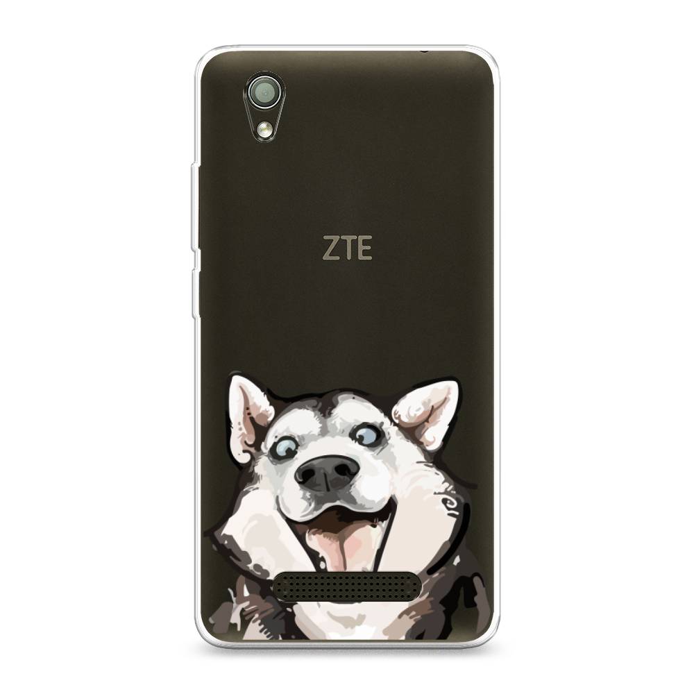 

Чехол Awog на ZTE Blade X3 / ЗТЕ Блэйд X3 "Радостный хаски", Разноцветный, 130650-1